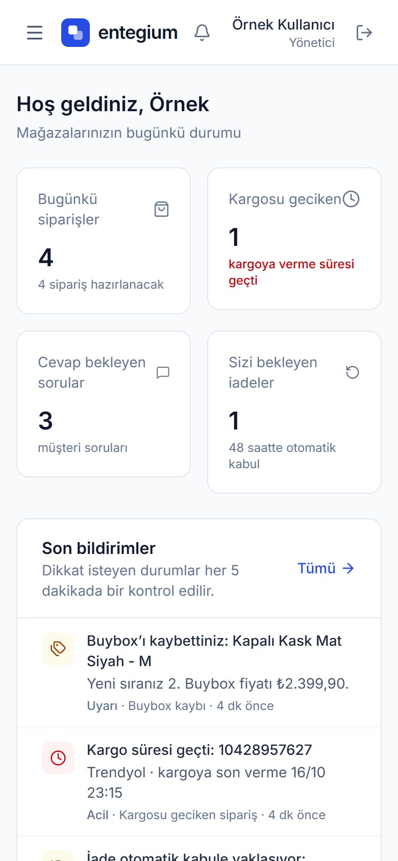 Telefonda genel bakış